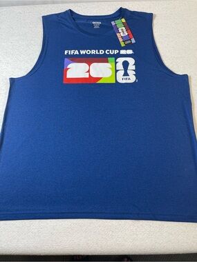 FIFA World Cup 2026 Blue Tank Top Size XXL. SKU#0321. New.